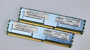 Micron Crucial 2x1GB DDR2 ECC Server Memory Kit - Picture 1 of 2