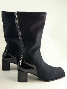 a0830) PETER KAiSER, BEATE, schwarze Stretch Stiefel Gr 35,5, fast Neu + OVP - Bild 1 von 11