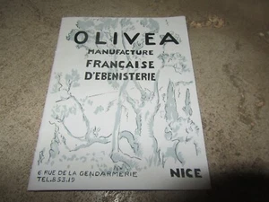 Brochure Olivéa. Manufacture Française d'ébénisterie ( radio, tourne disques...) - Picture 1 of 8