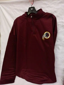 NFL Washington Redskins Perfil Grande y Alto 1/4 Cremallera Ojo de Pájaro Camisa XLT - Imagen 1 de 1