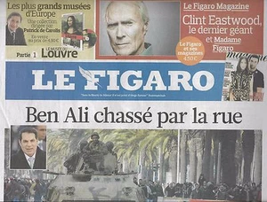 The Figaro No 20669 15/01/2011 Waterfall Ben Ali-Tunisie_Banks _ Patti Smith _ - Picture 1 of 1