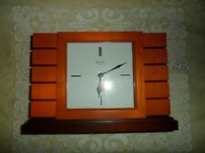 Bulova Quartz Mantel or Desk Clock - Frank Lloyd Wright Usonian II Design EUC
