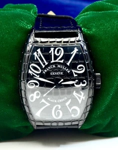 2019 Men's Franck Muller Black Croco Stainless Steel Watch Ref.8880 SC box&paper - Picture 1 of 10
