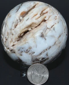 Peruanischer Sphalerit Druzy Kugel / 3,02" (76,70 mm) / 20,00 oz (566,91 gr) 3291 - Bild 1 von 18