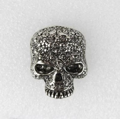 Biker Rocker Punk Bling Skull Totenkopf Schädel Totenschädel Druckknopf Knopf - Bild 1 von 3