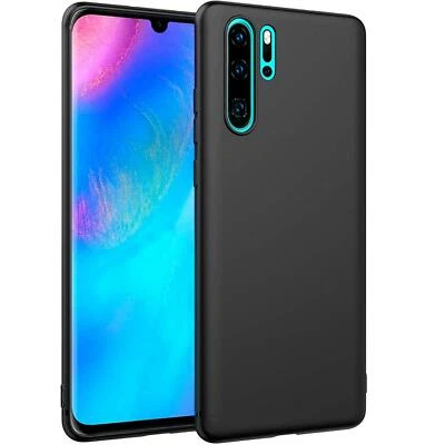 ZOVONIC Funda protectora para móvil Huawei P30 Pro Slim Case suave mate negra