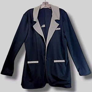 Weissman Smoking Blazer Unisex Gr. S Brustumfang 40" Schwarz Weiß Bräutigam Tanz Druckknopf - Bild 1 von 13