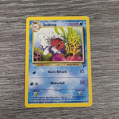 Seaking 60/130 Base Set 2 - Uncommon Pokemon TCG Card WOTC  - Image 1 of 2