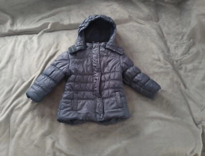Dunkelblaue Steppjacke gr 86/92 - Bild 1 von 4