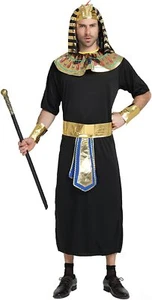 Ägyptisches Kostüm für Herren, Pharaon Halloweenkostüm Priesterkostüm für Herren - Bild 1 von 6
