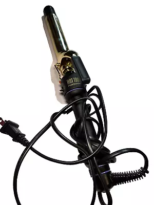 Hot Tools Pro Artist Curling Iron 1181 24K Gold Extra Long 1" Defined Curls - Image 1 of 4
