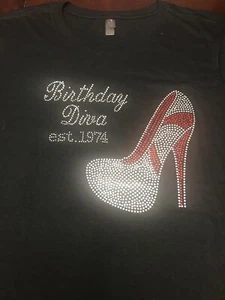 Camiseta semi-ajuste Birthday Diva - Estimado: 1974 estrás damas - XXLarge - Imagen 1 de 5