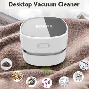 Mini Desk Vacuum Cleaner Portable Vacuum for Home Office Sweeper Desktop Cleaner - Picture 1 of 15