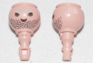 03160, 2x Kopf, Stoppelbart, Augenbrauen, dick, grau (Europa) - Picture 1 of 1