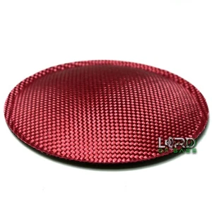 5.9" (150mm) Red Carbon Fiber Speaker Subwoofer Dust Cap - Picture 1 of 2