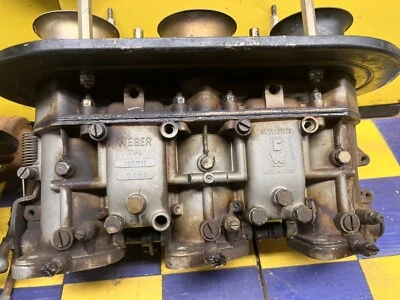 Porsche 911 y 914-6 66-72 Original Weber 3 Barriles 40-IDA3C / 40-IDTP3C Juego 2 Foto 1 de 4