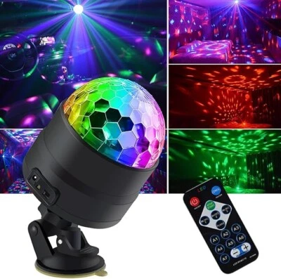 LED Party Disco Lights Disco Ball Light Remote Control, RGB - Image 1 of 4