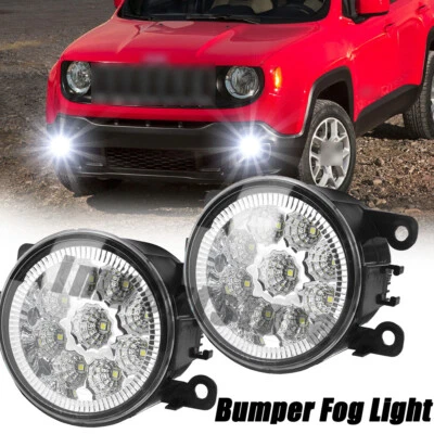 Luces antiniebla blancas para parachoques delantero 2 piezas luces de conducción para Jeep Renegade 2015-2018 Foto 1 de 4