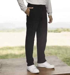 Weatherproof Vintage Men's Heavyweight Fleece Cargo Pants - Black Gray - Size M - Picture 1 of 5