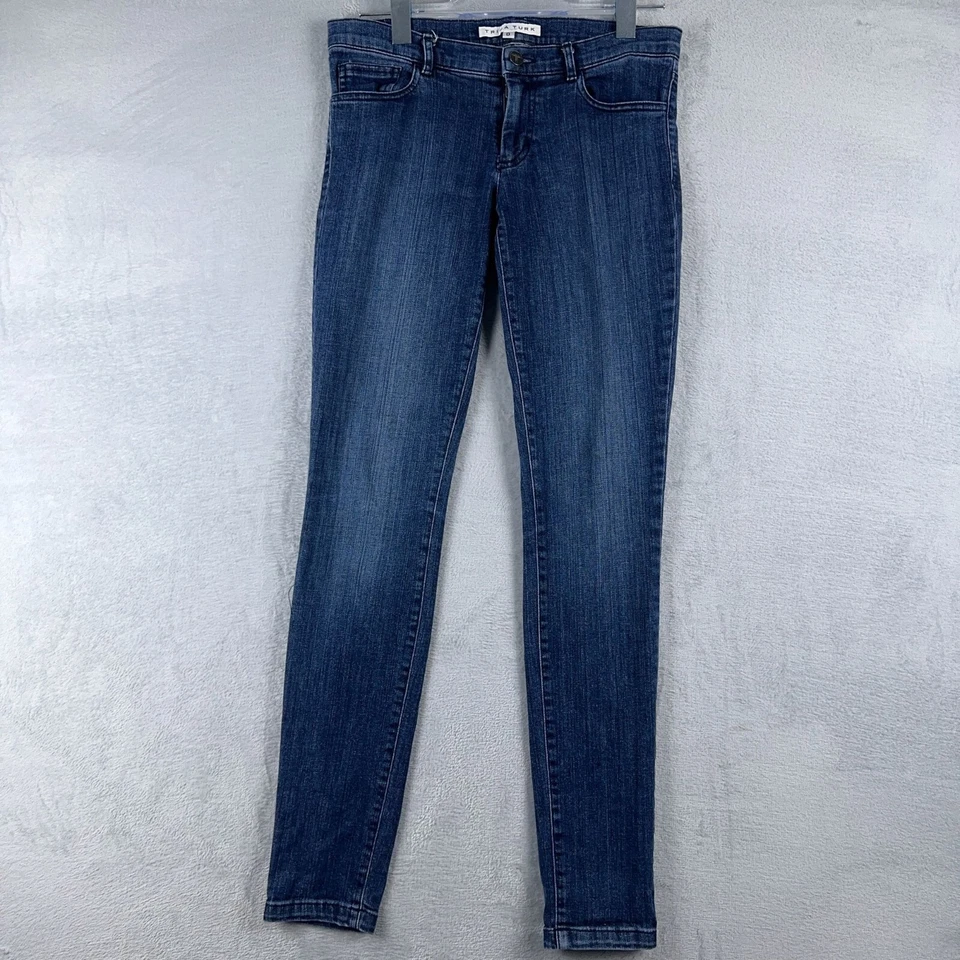 Pantalones de mezclilla Trina Turk súper ajustados lavado medio azul talla 0 Foto 1 de 4