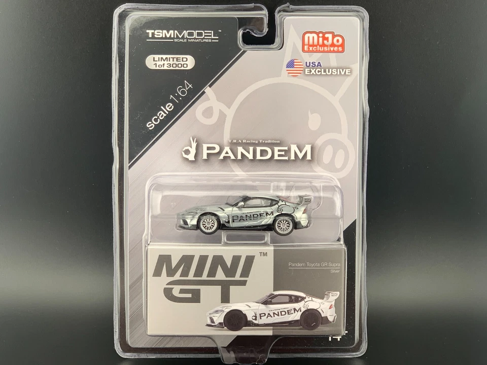 Mini Gt Pandem Toyota Gr. Supra V1.0 Argento MGT00175 1/64 Inseguimento - Immagine 1 di 1