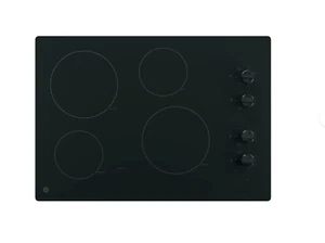 GE JP3030DJBB 30" Built-In Knob Control Electric Cooktop, Black - Picture 1 of 3