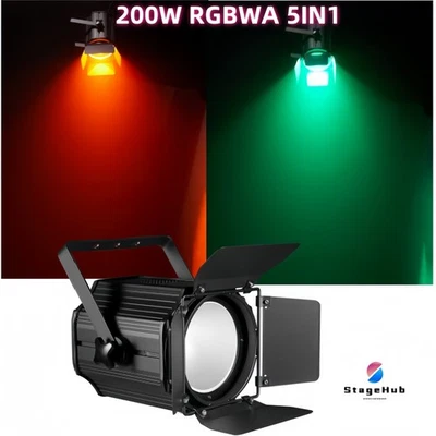 Cob Die-casting Aluminum 200w RGBWA 5 in 1 Led Blinder Studio TV Stage par Light - Image 1 of 4