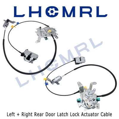 L&R Rear Door Latch Lock Cable Extended Cab For 99-07 Ford F250 F350 Super Duty - Image 1 of 4
