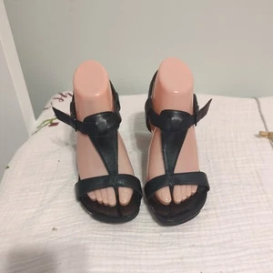 Kenneth Cole Reaction Black Patent 'Cabin Fun' Wedge Heel - Size 7  used - Picture 1 of 8