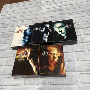 24 TV Series Seasons 1-5 Complete DVD's Kiefer Sutherland EXCELLENT Condition - Picture 1 of 5