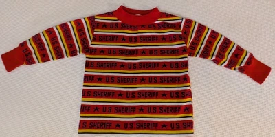 Vintage OOAK 1970's Health-tex Long Sleeve US Sheriff Shirt 3T - Image 1 of 4