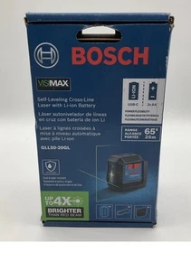 Bosch 65 Fuß Dual Power Akku grüner Strahl selbstnivellierende Kreuzlinienlaser-Wasserwaage - Bild 1 von 5