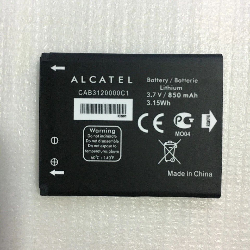 NEW CAB3120000C1 850mAh Battery For Alcatel One Touch 768 OT710 OT888A OT880A - Image 1 of 1