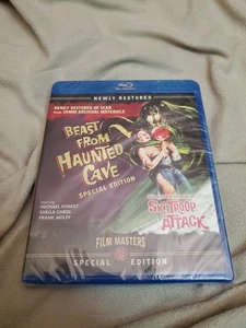Beast From Haunted Cave / Ski Troop Attack - Horror Double Feature Blu-ray New - Bild 1 von 2
