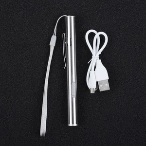 Portátil Mini Bolígrafo De Bolsillo Linterna Lápiz LED Recargable Por USB - Imagen 1 de 19