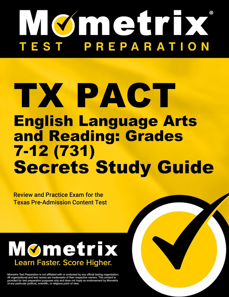 TX PACT English Language Arts and Reading: Grades 7-12 (731) Secrets Study Guide - Image 1 of 1