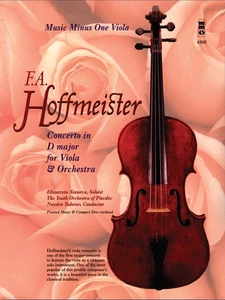 Hoffmeister Concerto D Major for Viola & Orchestra Sheet Music Minus One Book CD - Picture 1 of 1