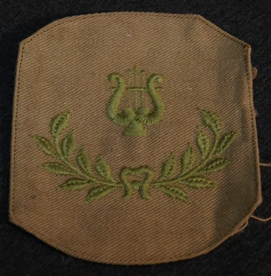 WWI US Army Infantry Assistant Band Leader Rank Patch Cotton After May 1918 Type - Image 1 of 3