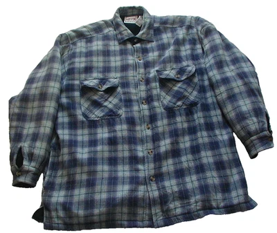 Camisa chaqueta chaqueta de franela forrada de lana Evolution vintage para hombre talla grande Foto 1 de 4