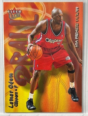 2000-01 Ultra #1 TB Lamar Odom Two Ball Los Angeles Clippers - Image 1 of 2