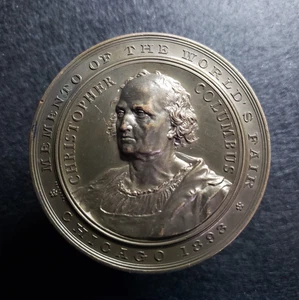 1893 Columbian Exposition Medal – Chicago World’s Fair – Christopher Columbus - Picture 1 of 12