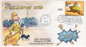 AO-3000a,1995, Comic Strip Classics, FDC, Add-on Cachet, Pictorial Postmark, The - Picture 1 of 1