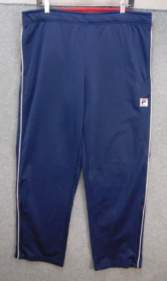 Fila Men's M Casual Baggy Sporty Breathable Stretch Waist Blue Athletic Pants - Image 1 of 4