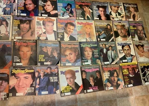 Vintage Rolling Stones Magazines Mega Lot Of 50 80’s Mega Artists Resale Art - Picture 1 of 3