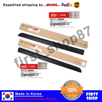 Juego de molduras de puerta delantera LH RH 2p 87711 / 877122K000 OEM para KIA SOUL 09-13 Foto 1 de 4