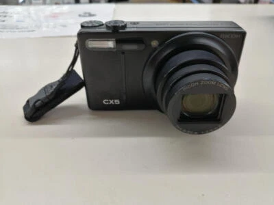 RICOH CX5 Compact Digital Camera Black charger From Japan - Image 1 of 4
