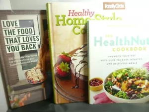 LOT OF THREE HEALTHY RECIPES COOKBOOKS - Picture 1 of 4