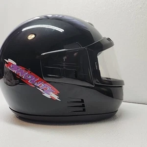 Vintage Bell Helmet Full Face Snowmobile Collectible Black Snolite Italy S-10 - Bild 1 von 9