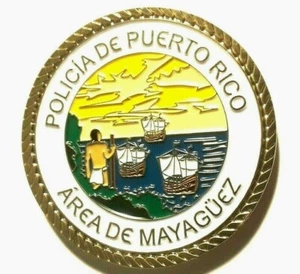 Medalla POLICIA PUERTO RICO Area MAYAGUEZ Police Challenge Coin token ficha vale - Picture 1 of 11