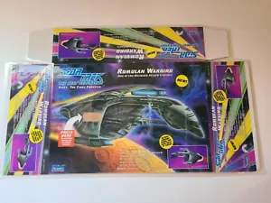 Vintage 1992 Playmates Star Trek T.N.G. Romulus Warbird Scatola inutilizzata piatta - Foto 1 di 2